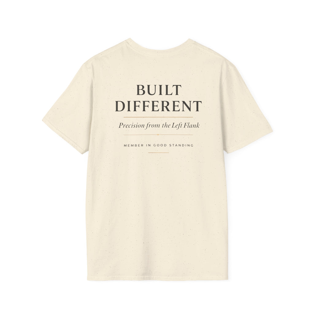 Southpaw Society “Built Different” T-Shirt — Left-Handed 10% Founding Edition Graphic Tee