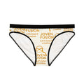 Joven Fusion Signature Panty – Gold Logo All-Over Print, Creative Edition