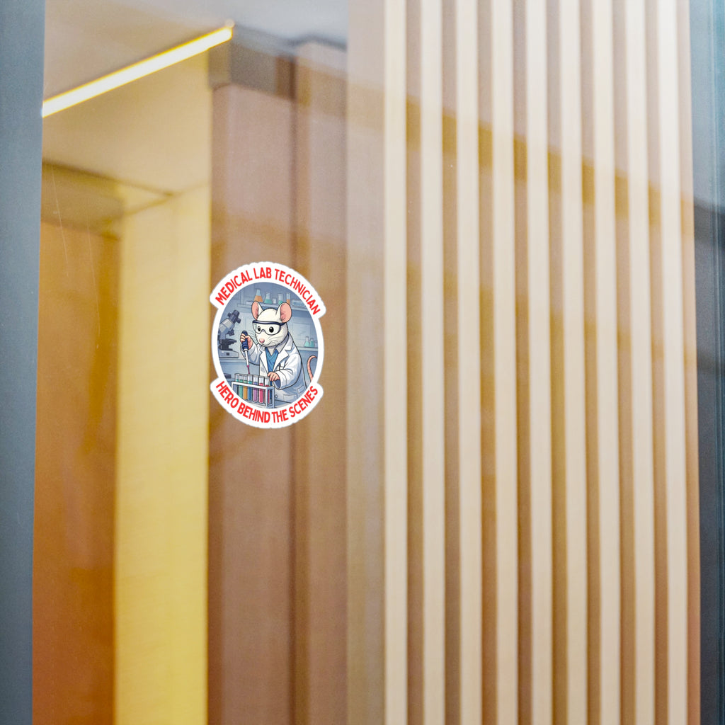 Medical Laboratory Technician 'Hero Behind the Scenes' Lab Rat Vinyl Decal