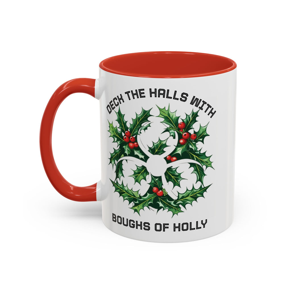 Festive Science Mug – “Science Is Lit” & “Deck the Halls” Dual-Sided Holiday Gift