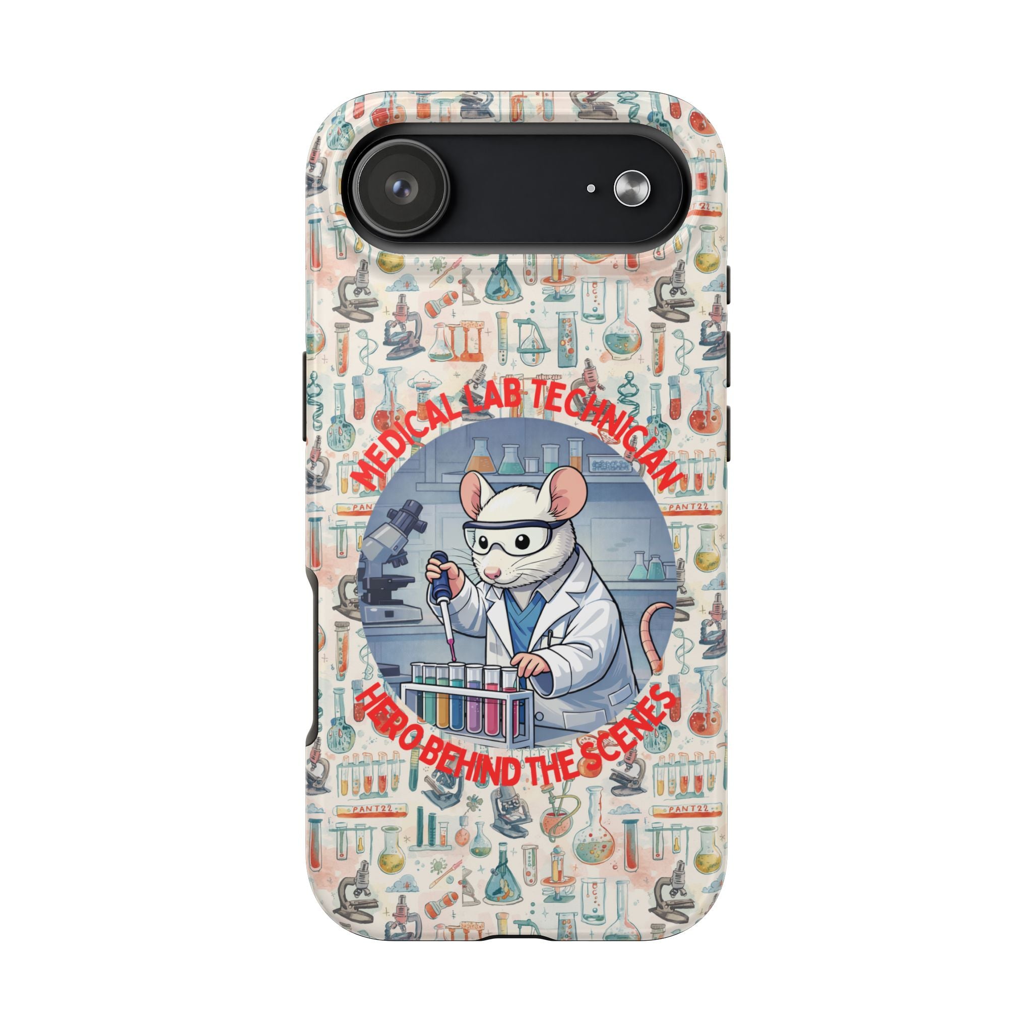 Medical Lab Technician Phone Case — "Lab Life" Cute Lab Mouse Design