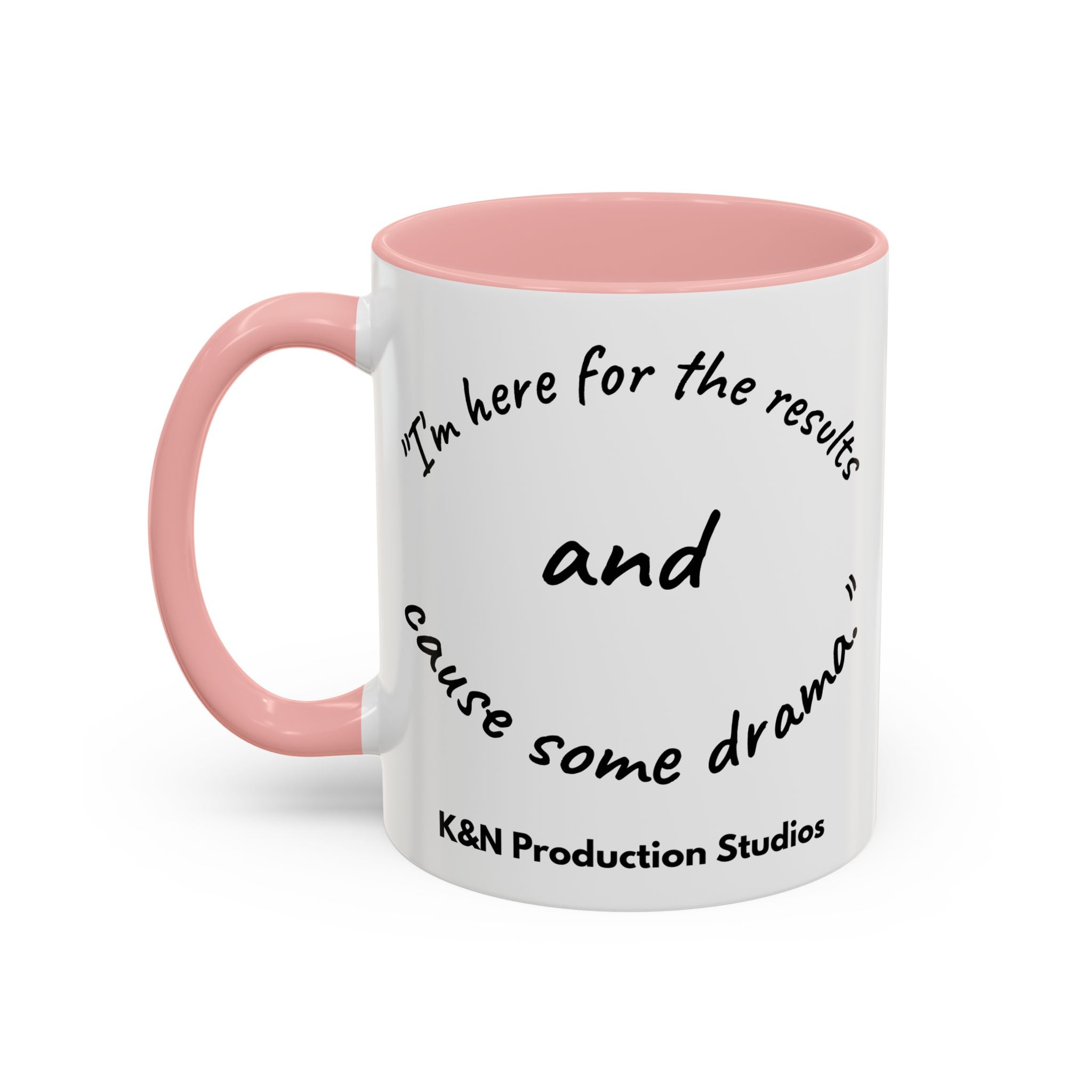 Toobey™ “Here for the Results and Drama” Mug – Customizable Lab Humor Cup by K&N Production Studios