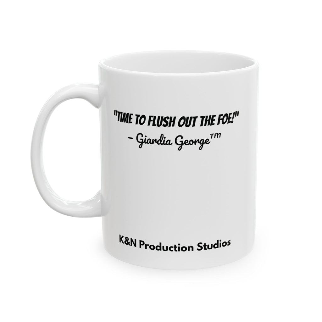 Giardia George™ – "Time to Flush Out the Foe" Mug