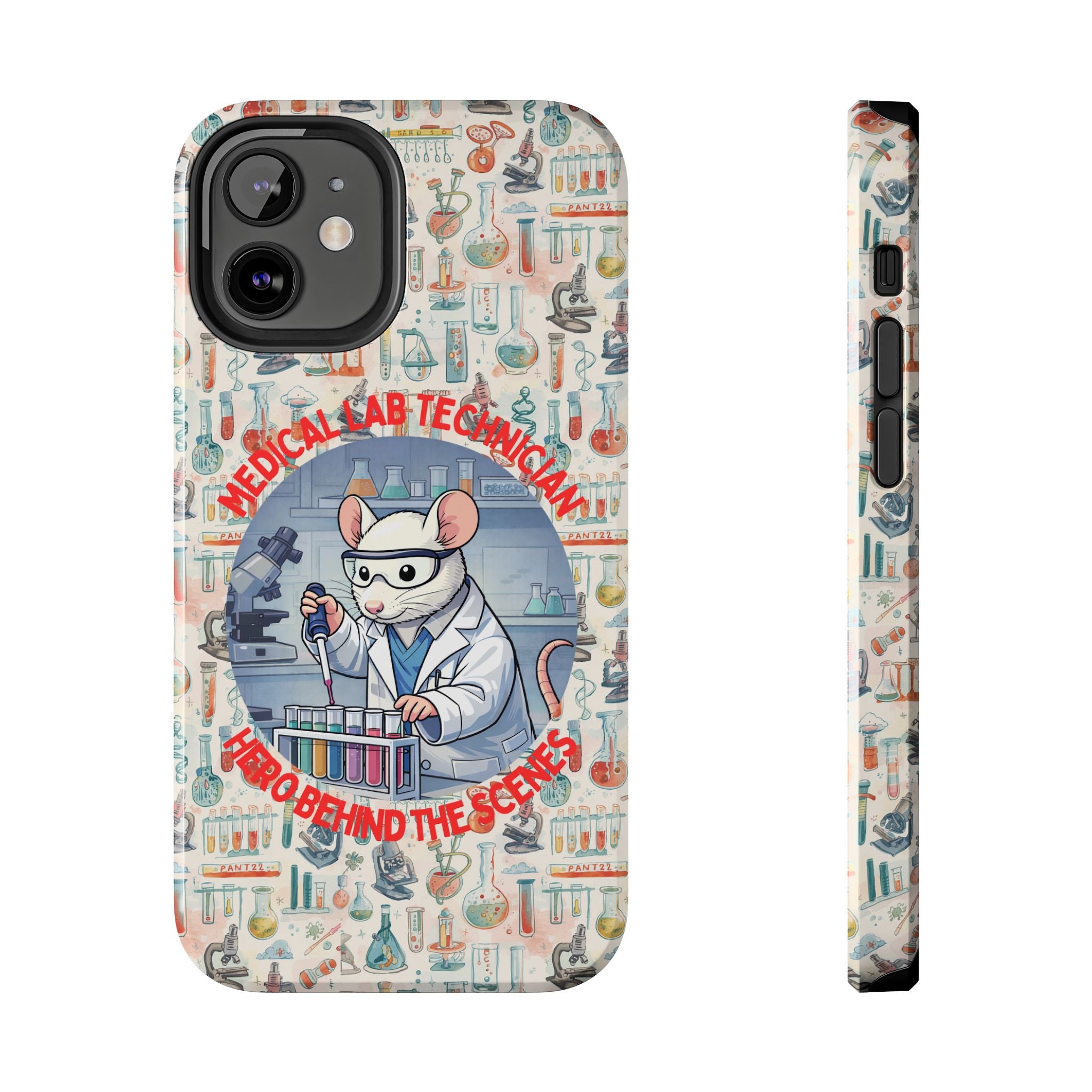 Medical Lab Technician Phone Case — "Lab Life" Cute Lab Mouse Design