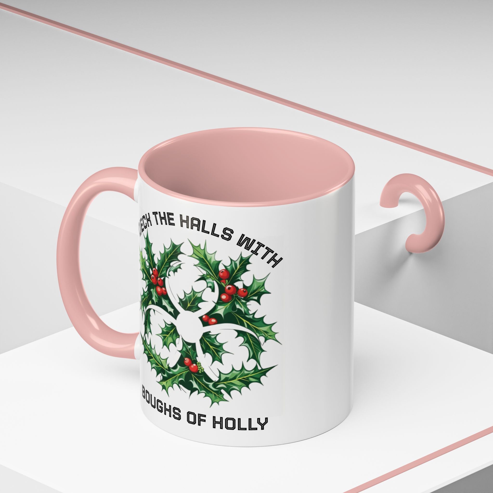 Festive Science Mug – “Science Is Lit” & “Deck the Halls” Dual-Sided Holiday Gift