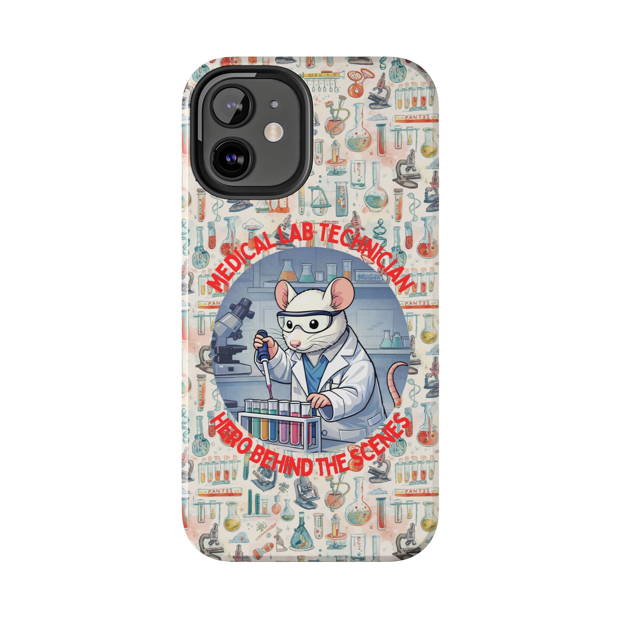 Medical Lab Technician Phone Case — "Lab Life" Cute Lab Mouse Design