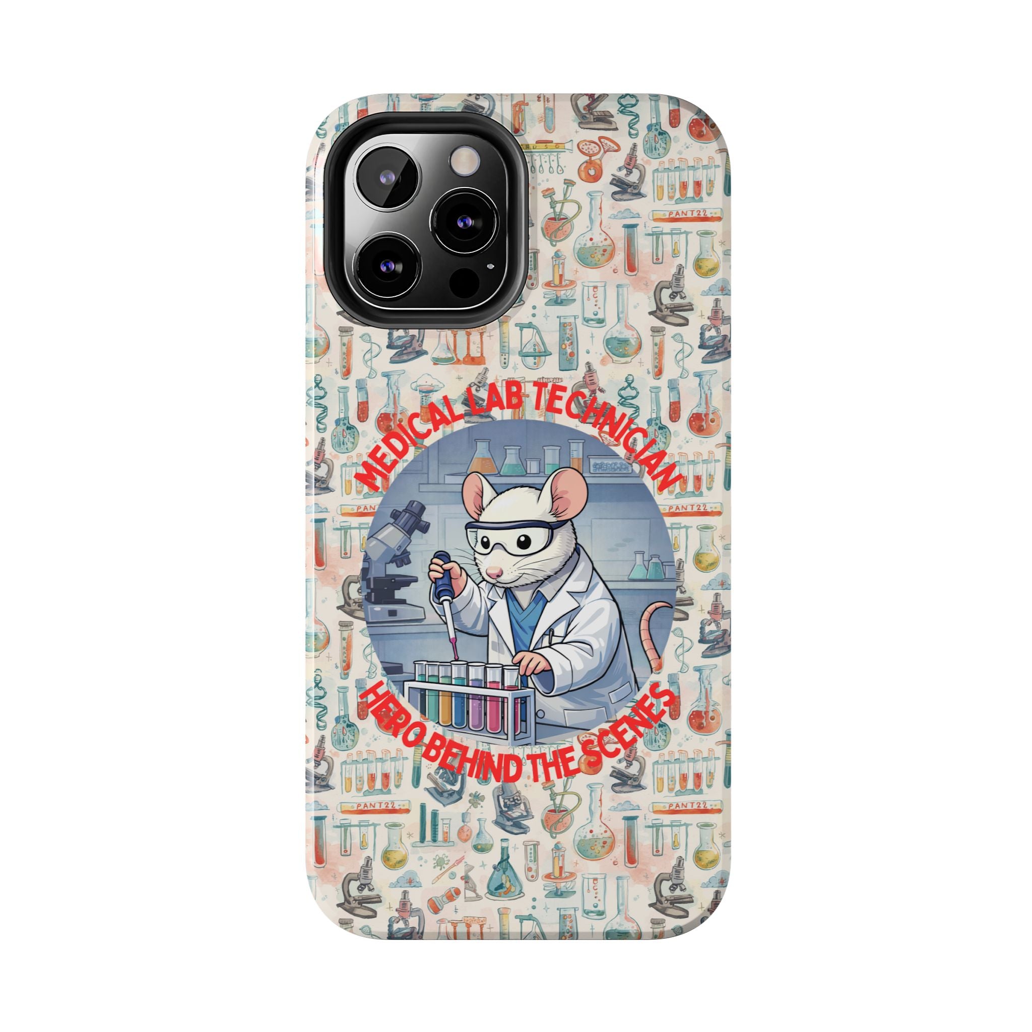 Medical Lab Technician Phone Case — "Lab Life" Cute Lab Mouse Design